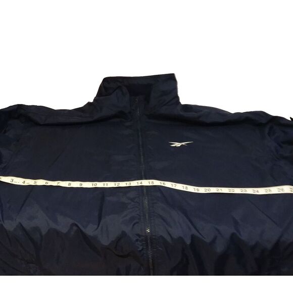 Vintage 90's Reebok Track Suit‎ Jacket Pants Set Windbreaker Blue Men's Sz XL - Picture 5 of 15